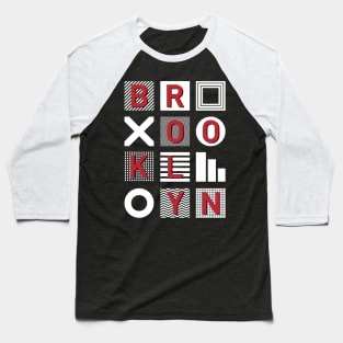 Brooklyn Typography Baseball T-Shirt